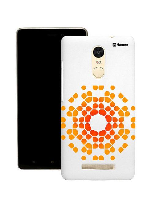 customizable hamee original cover thin fit plastic hard back case cover for lenovo k6 power (radiant orange design) - 12709605 - Very Small Image - 1