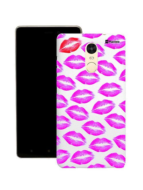 customizable hamee original cover thin fit plastic hard back case cover for lenovo k6 power (pink lips) - 12710097 - Very Small Image - 1