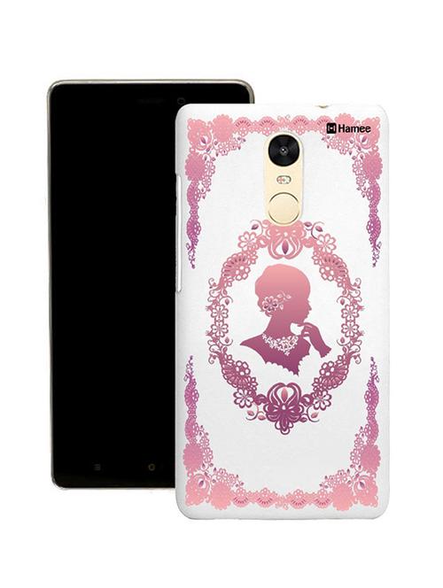 customizable hamee original cover thin fit plastic hard back case cover for lenovo k6 power (pink flower queen) - 12710114 - Very Small Image - 1