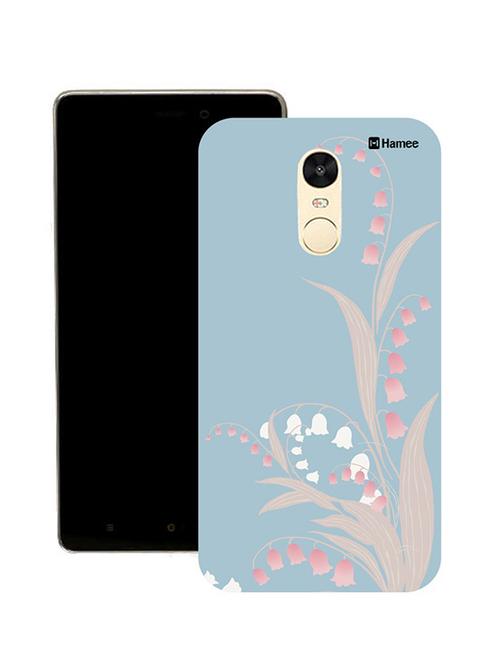 customizable hamee original cover thin fit plastic hard back case cover for lenovo k6 power (pastel blue flowers) - 12710196 - Very Small Image - 1