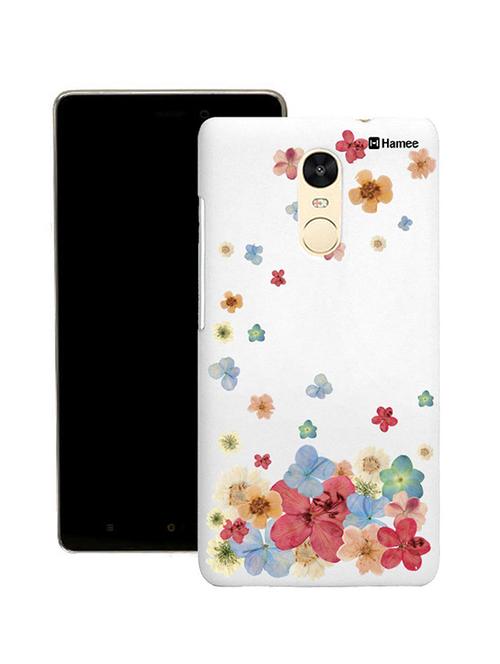 customizable hamee original cover thin fit plastic hard back case cover for lenovo k6 power (red falling flowers) - 12710406 - Very Small Image - 1