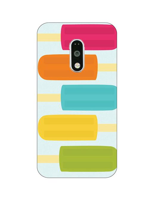 customizable hamee original cover thin fit plastic hard back case cover for lenovo k6 power (colourful ice lollies) - 12710510 - Very Small Image - 1
