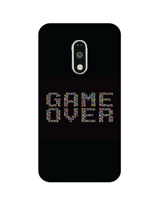 customizable hamee original cover thin fit plastic hard back case cover for lenovo k6 power (game over) - 12710524 - Very Small Image - 1