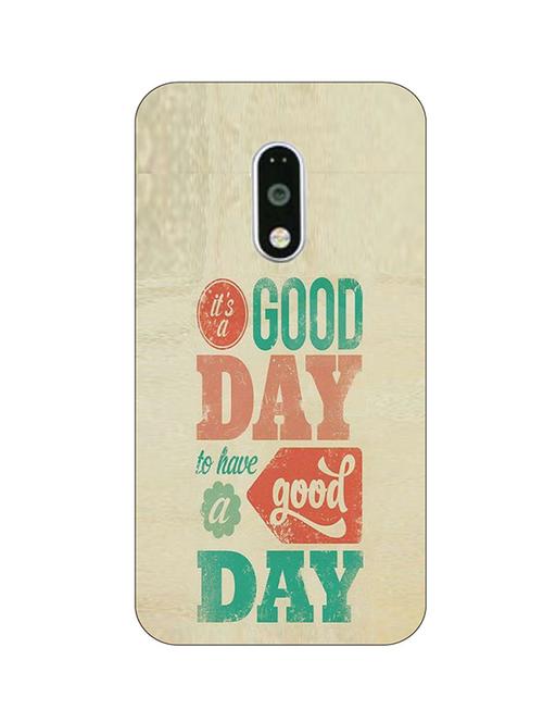 customizable hamee original cover thin fit plastic hard back case cover for lenovo k6 power (good day ) - 12710674 - Very Small Image - 1