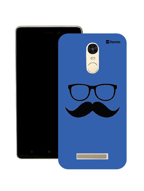customizable hamee original cover thin fit plastic hard back case cover for coolpad note 5 (moochie with specs / blue) - 12711905 - Very Small Image - 1