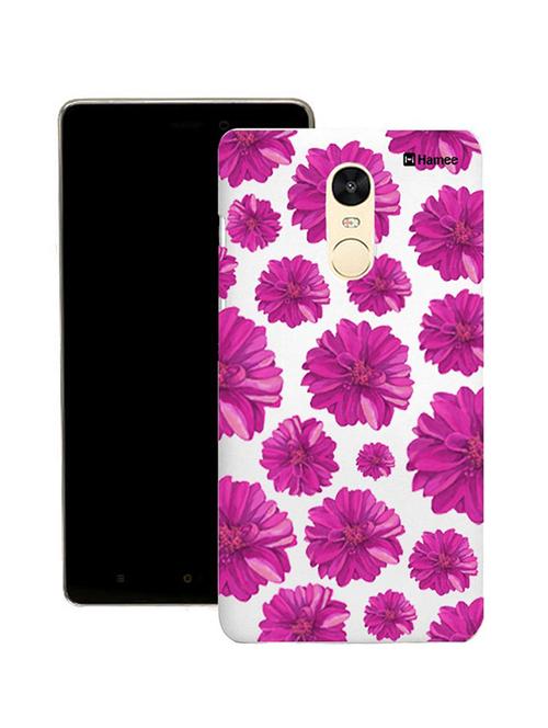 customizable hamee original cover thin fit plastic hard back case cover for coolpad note 5 (purple flowers) - 12711948 - Very Small Image - 1