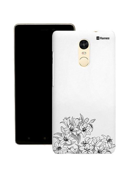 customizable hamee original cover thin fit plastic hard back case cover for coolpad note 5 (black bottom flowers) - 12711956 - Very Small Image - 1
