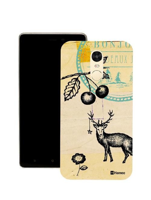 customizable hamee original cover thin fit plastic hard back case cover for coolpad note 5 (deer stamp) - 12711992 - Very Small Image - 1