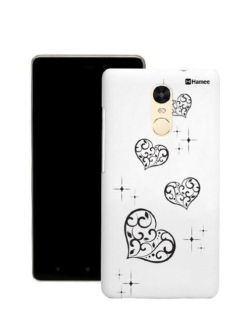 customizable hamee original cover thin fit plastic hard back case cover for coolpad note 5 (black hearts) - 12712013 - Very Small Image - 1