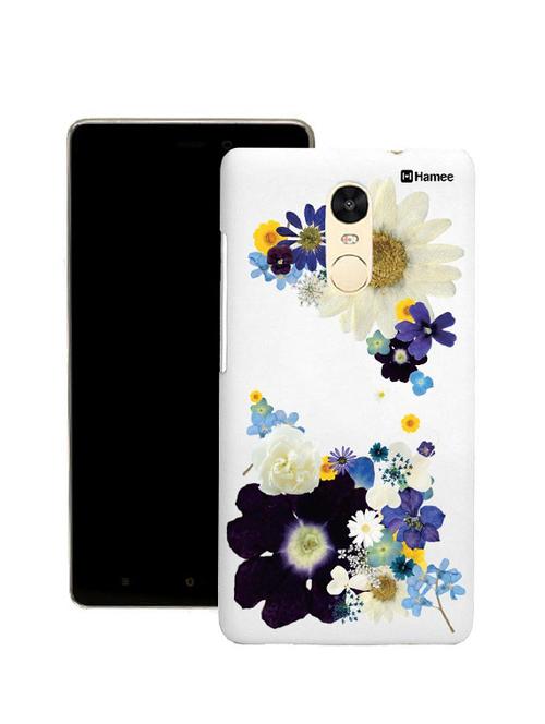 customizable hamee original cover thin fit plastic hard back case cover for coolpad note 5 (blue white big flowers) - 12712020 - Very Small Image - 1
