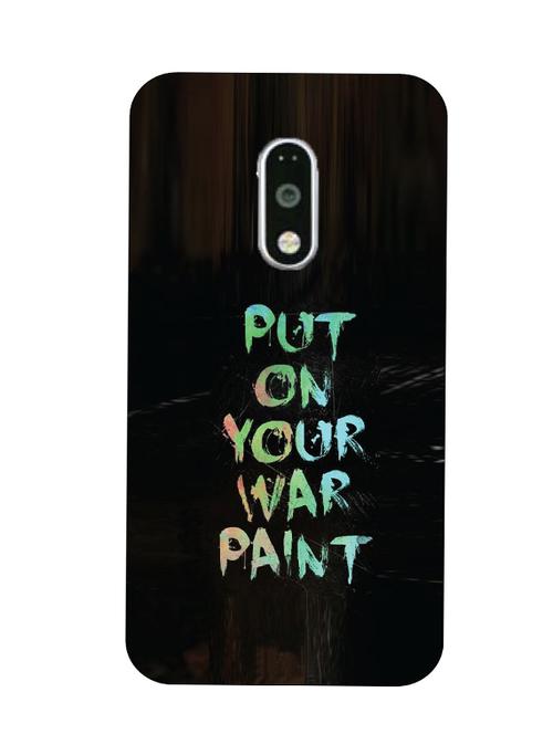 customizable hamee original cover thin fit plastic hard back case cover for coolpad note 5 (war paint ) - 12712040 - Very Small Image - 1