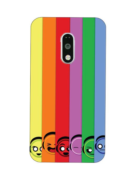 customizable hamee original cover thin fit plastic hard back case cover for coolpad note 5 (colourful faces) - 12712055 - Very Small Image - 1