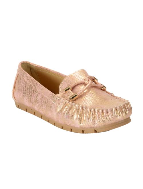 pink faux leather slip on loafers - 12717971 - Very Small Image - 1