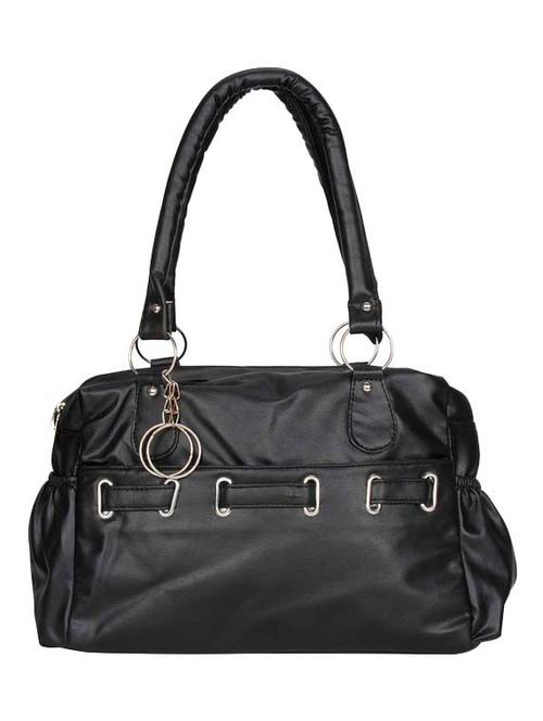 black synthetic leather handbag - 12719959 - Very Small Image - 1