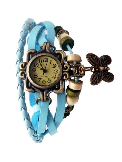 jay creation sky blue vintage brace late analog women's watch - 12753679 - Very Small Image - 1