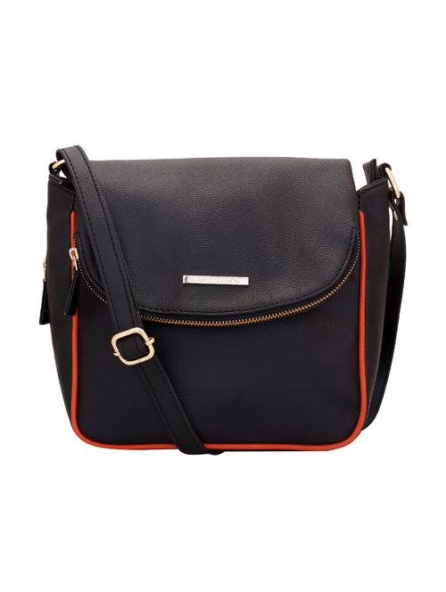 black leatherette sling bag - 12753908 - Very Small Image - 1