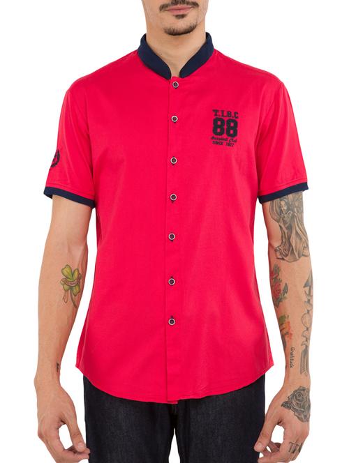 red cotton casual shirt - 12754265 - Very Small Image - 1