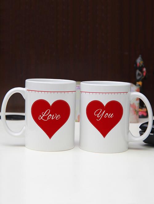 double love printed mugs for valentine - 12762548 - Very Small Image - 1