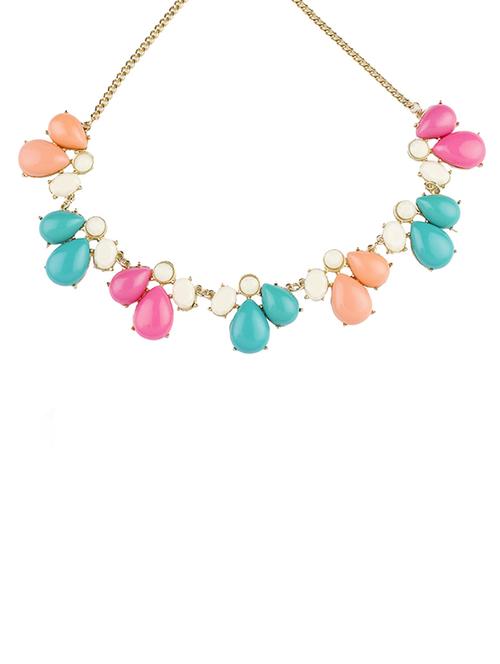 multi colored metal  necklace - 12762718 - Very Small Image - 1
