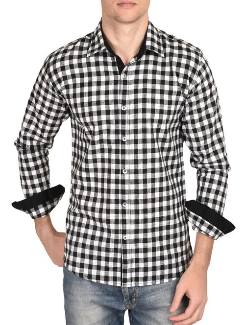 black cotton casual shirt - 12762995 - Very Small Image - 1