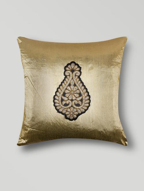 gold lurex patchwork glitter cushion cover - 1276860 - Very Small Image - 1
