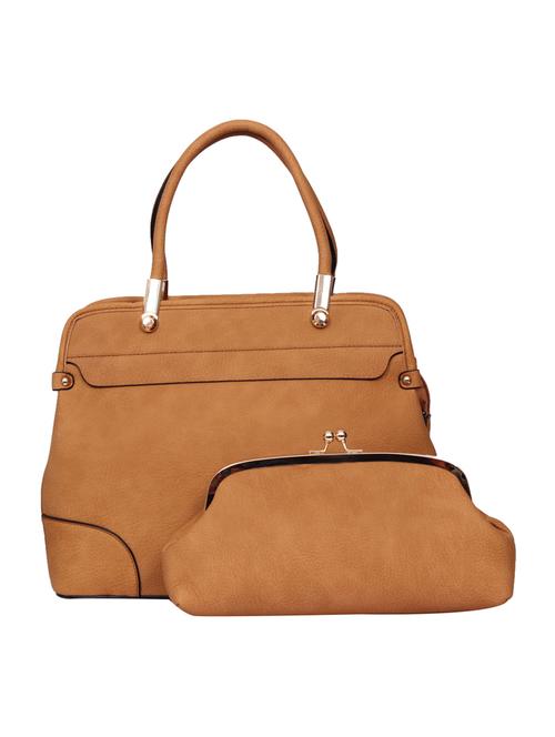 brown leatherette  handbag - 12774407 - Very Small Image - 1