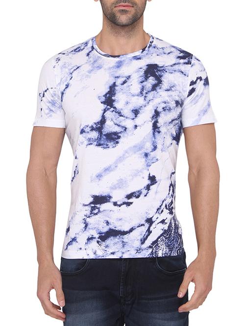 white cotton all over print tshirt - 12774783 - Very Small Image - 1