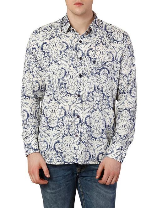 white polyester casual shirt - 12776140 - Very Small Image - 1