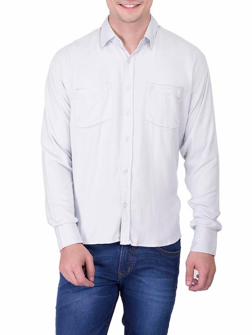 white cotton casual shirt - 12776181 - Very Small Image - 1