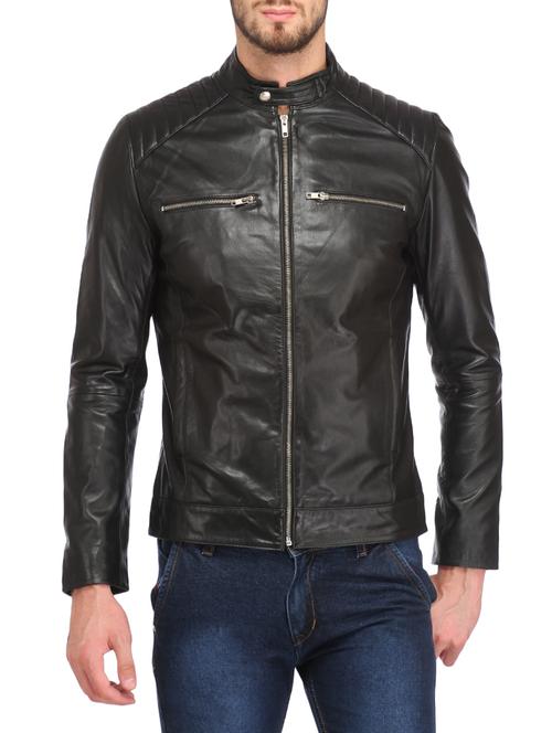 black leather biker jacket - 12776663 - Very Small Image - 1