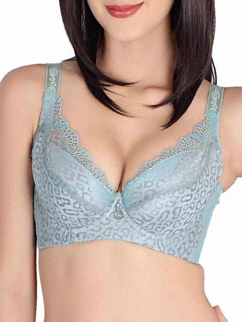 light blue nylon push up bra - 12777755 - Very Small Image - 1