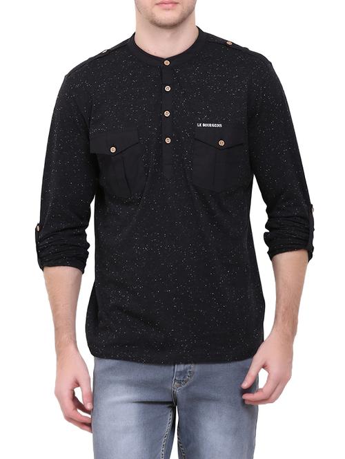 black cotton pocket tees tshirt - 12778236 - Very Small Image - 1