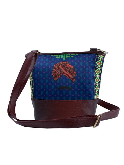 blue satin sling bag - 12778993 - Very Small Image - 1