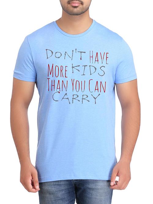 blue cotton printed t-shirt - 12782026 - Very Small Image - 1