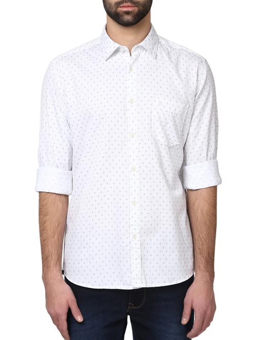 white cotton casual shirt - 12782559 - Very Small Image - 1