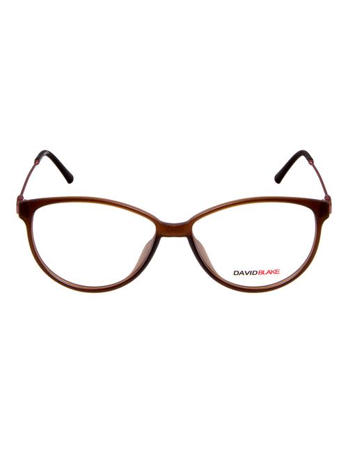 david blake brown oval full rim eyeframes - 12783459 - Very Small Image - 1