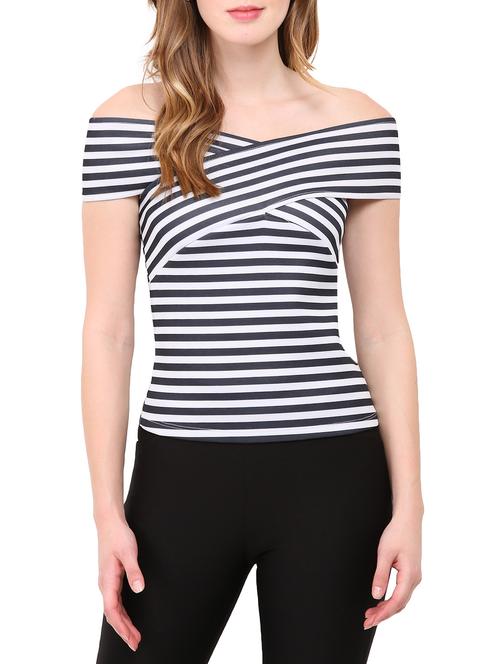 black off shoulder top - 12786282 - Very Small Image - 1