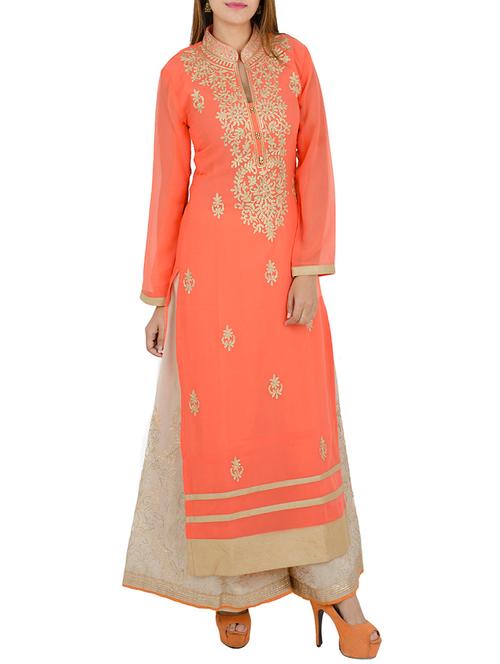 women's straight kurta - 12787550 - Very Small Image - 1