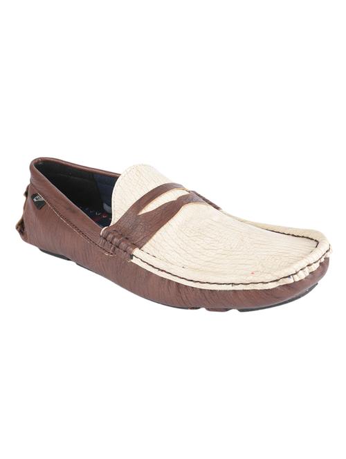 brown leatherette slip on loafer - 12788147 - Very Small Image - 1