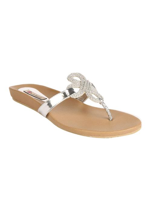 silver  toe separator sandal - 12789120 - Very Small Image - 1