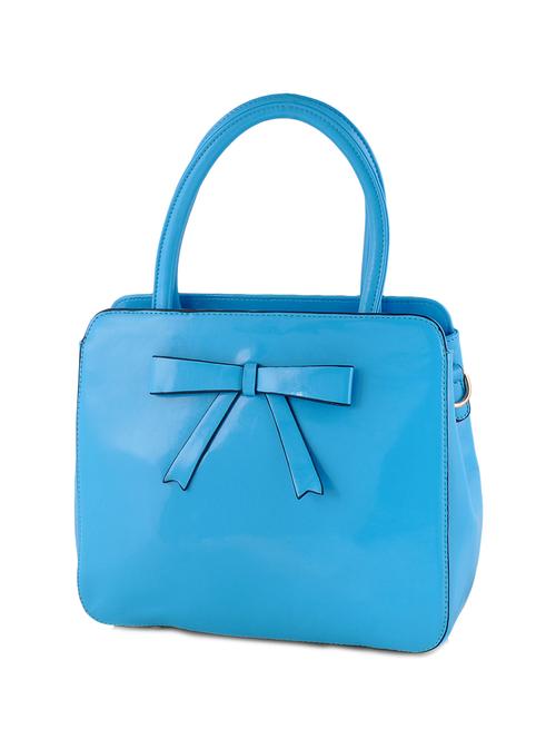 blue leatherette  handbag - 12790294 - Very Small Image - 1