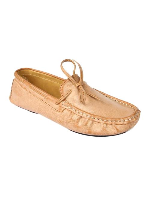 brown pu slip on moccasins - 12791195 - Very Small Image - 1