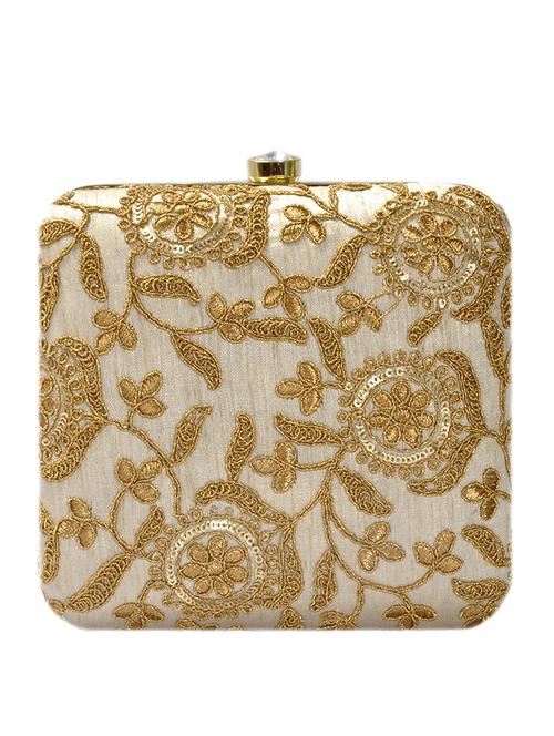 gold cotton clutch - 12791237 - Very Small Image - 1