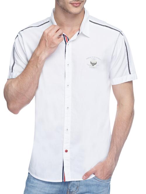white cotton casual shirt - 12792615 - Very Small Image - 1