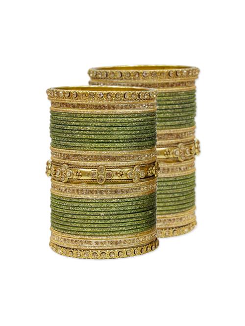 Green Metal Bangle - 12795317 - Very Small Image - 1