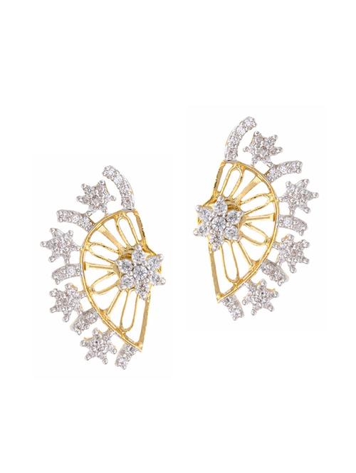 parijaat pack of cz cuff earrings - 12796408 - Very Small Image - 1