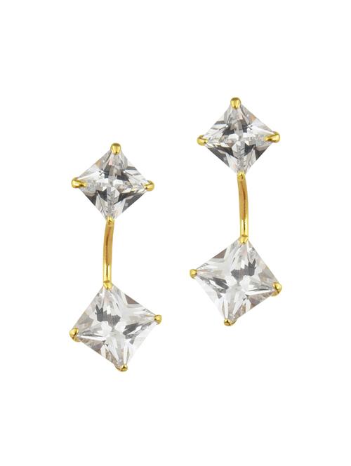 parijaat pack of cz stud earrings - 12797042 - Very Small Image - 1