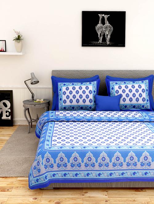 jaipuri cotton double bed dheet - 1279834 - Very Small Image - 1