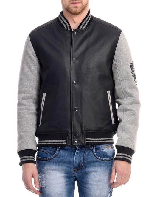 black  color bomber jacket - 12802036 - Very Small Image - 1