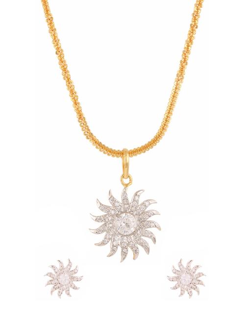 parijaat cz pendant for women - 12803127 - Very Small Image - 1